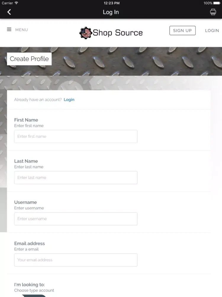Shop Source iPad  Screenshots