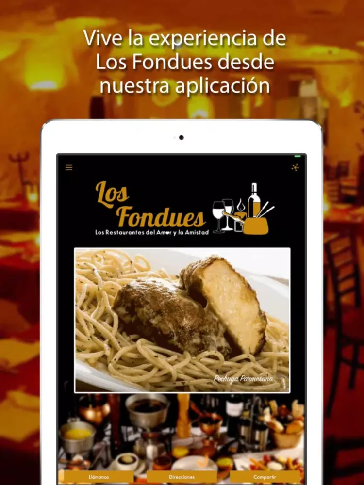 Tangkapan skrin Los Fondues iPad 