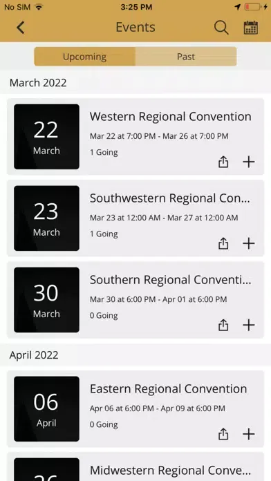 Ảnh chụp màn hình của The Alpha History App