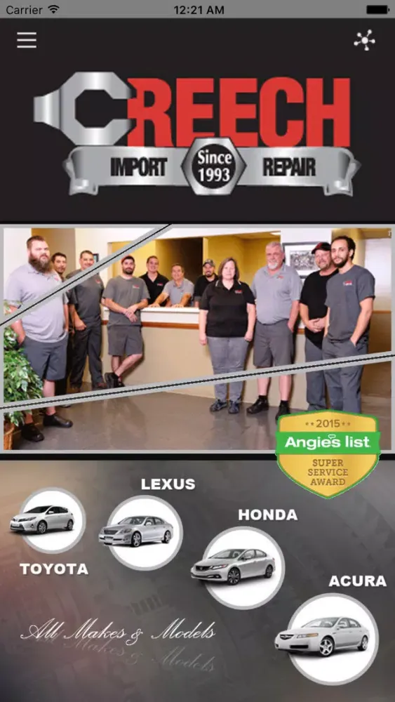Creech Import Repair, Inc. Screenshots