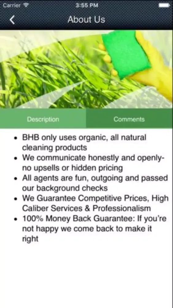 Ảnh chụp màn hình của Better Homes & Business Cleaning Service