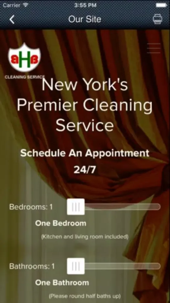 Ảnh chụp màn hình của Better Homes & Business Cleaning Service