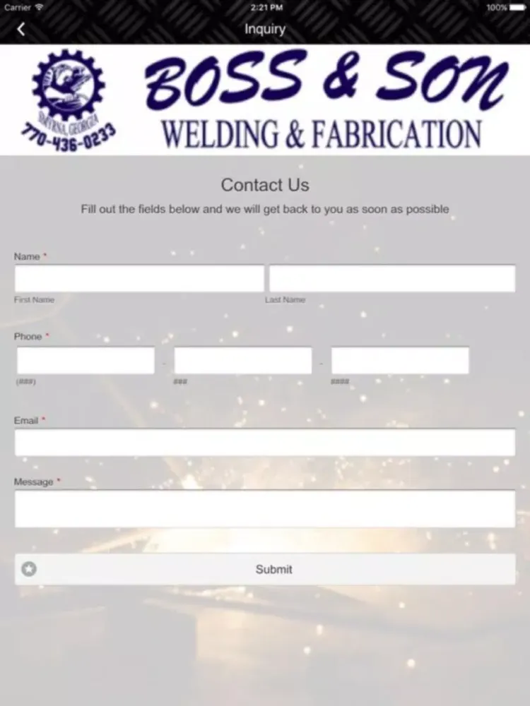 صور Boss & Son Welding & Fabrication INC iPad 