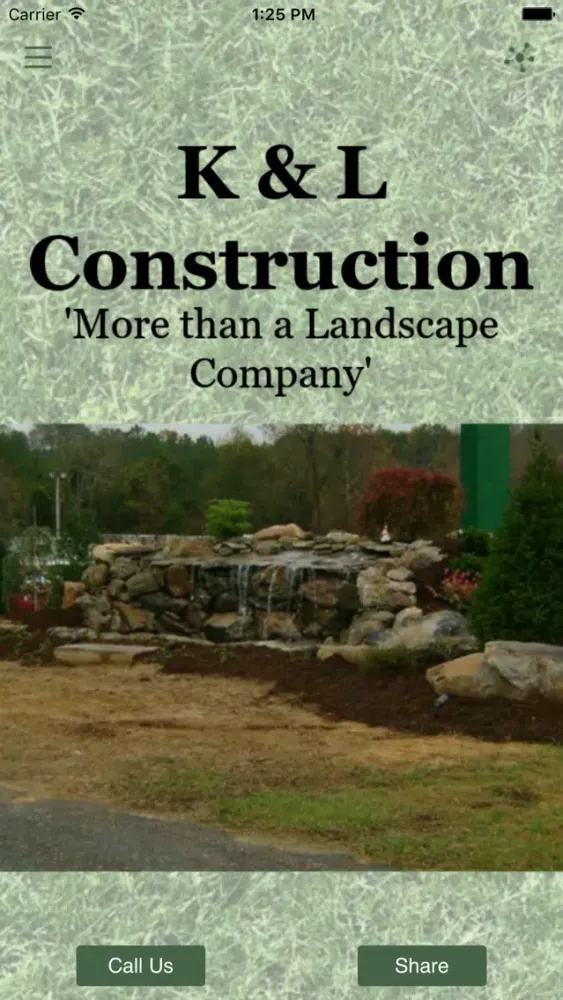 Capturas de tela do K & L Landscaping and Construction