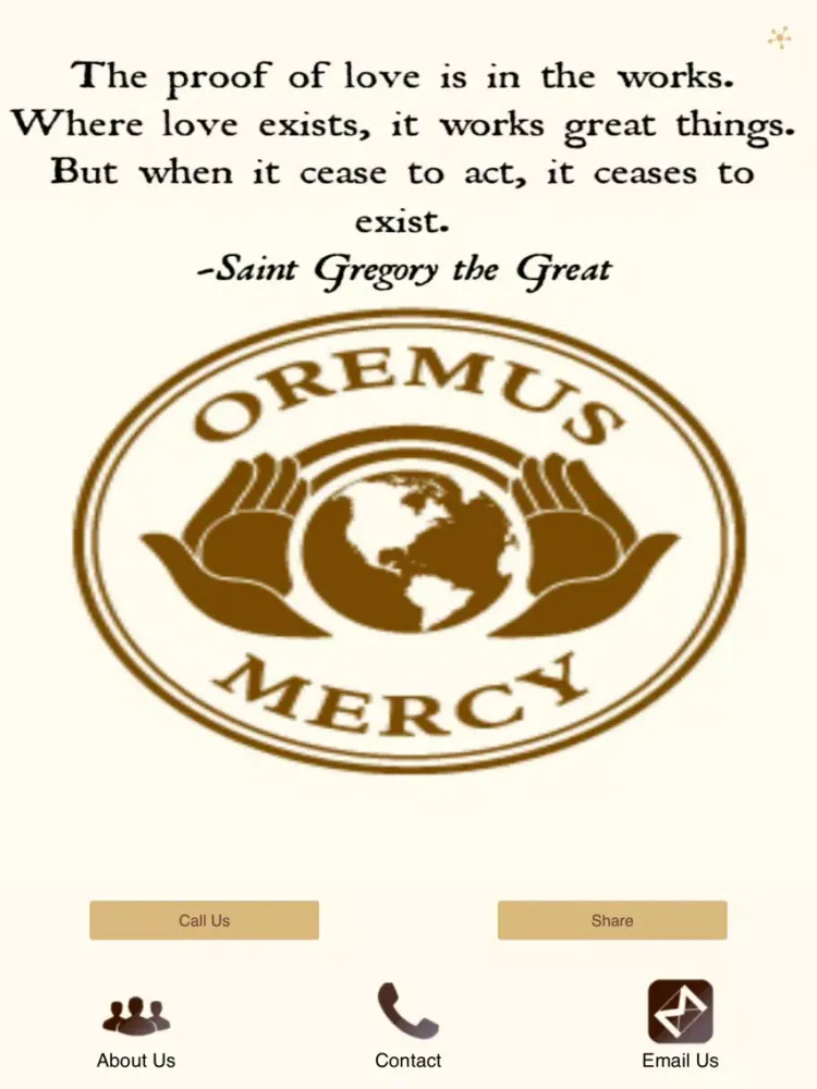 Oremus Mercy iPad 应用截图