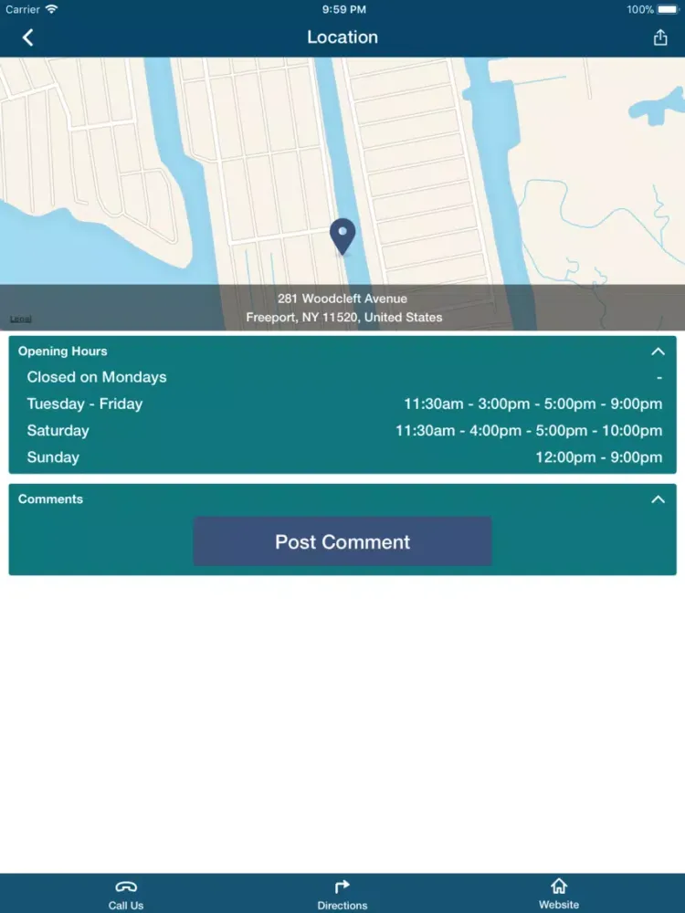Rachels Waterside Grill iPad  스크린샷