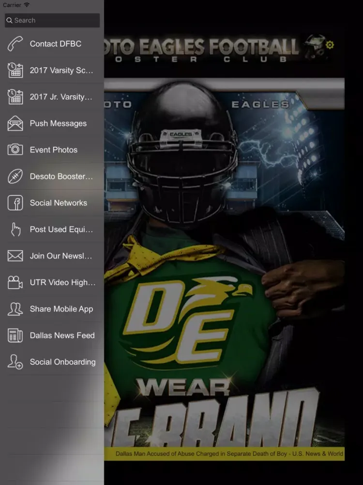 Скриншоты Desoto Eagles HS Football iPad 