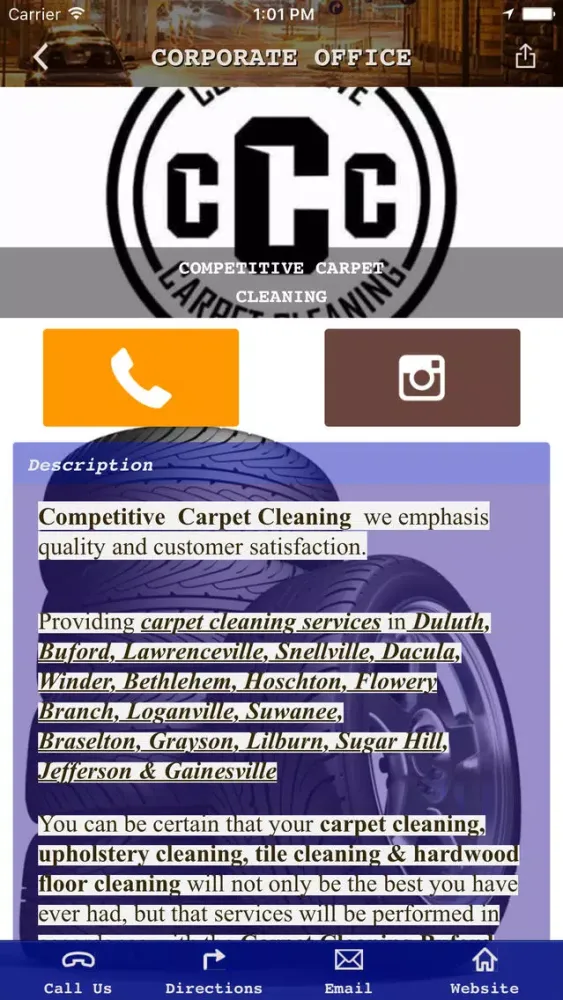 Capturas de pantalla de COMPETITIVE CARPET CLEANING