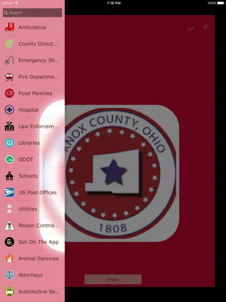 Скриншоты Knox County Resource App iPad 
