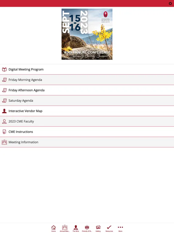 Wyoming Medical Society iPad 应用截图
