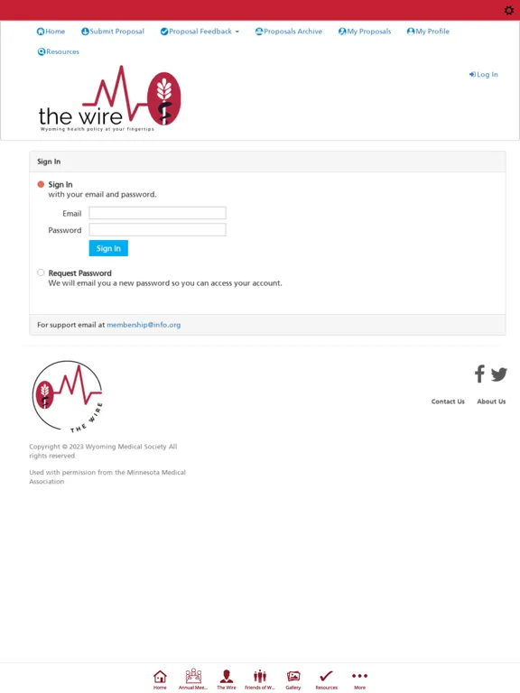 Wyoming Medical Society iPad 应用截图