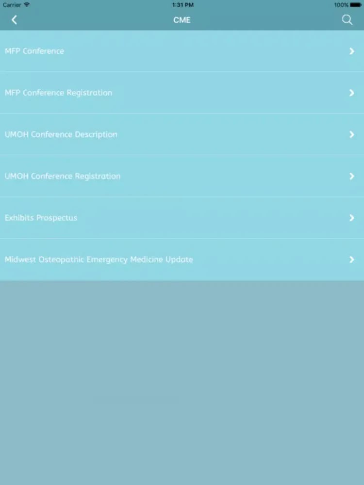 Captures d'écran de Iowa Osteopathic Medical Assoc iPad 