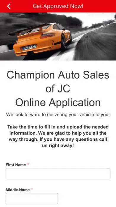 Capturas de tela do Champion Auto Sales of JC