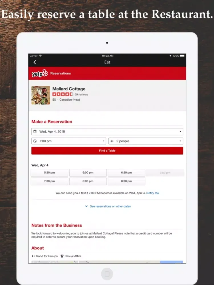 The Mallard Group iPad  Screenshots