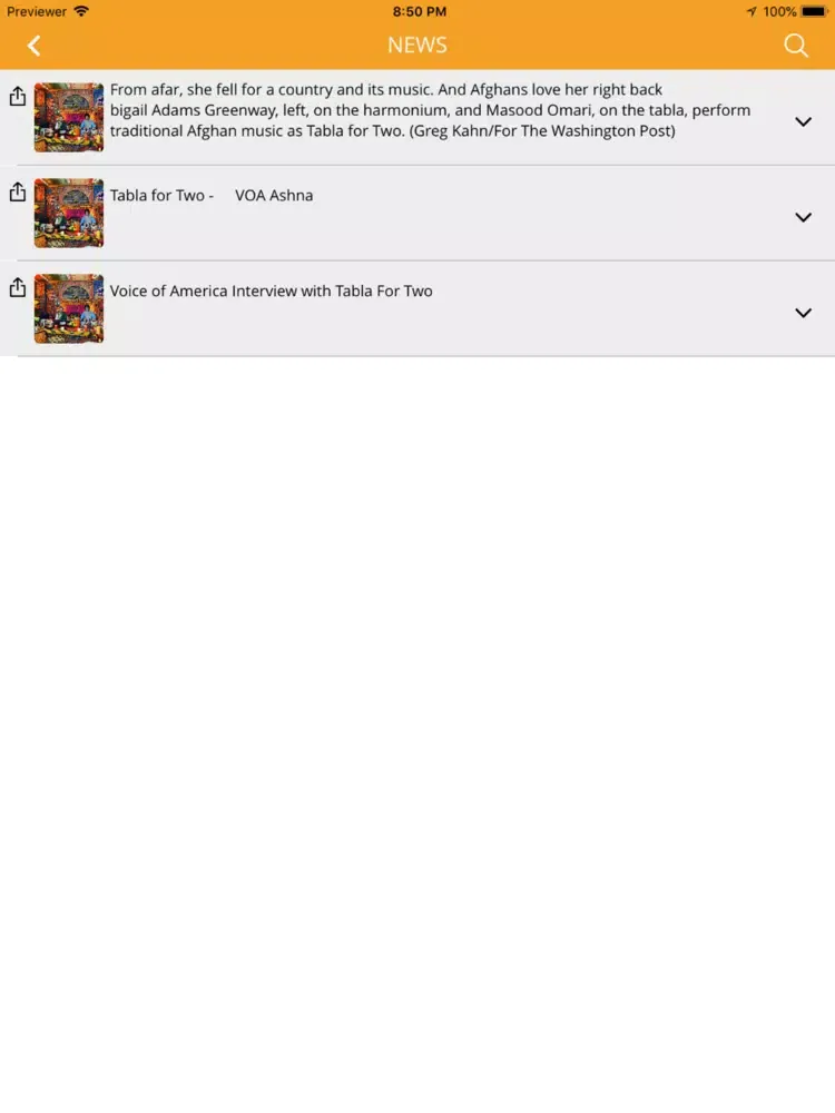 Abigail and Masood iPad  Screenshots