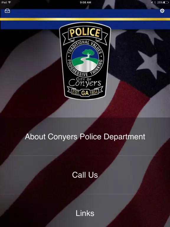 Capturas de tela do Conyers PD App iPad 