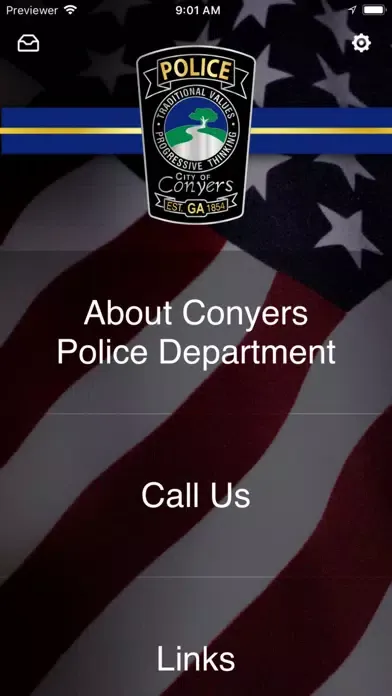 Capturas de tela do Conyers PD App
