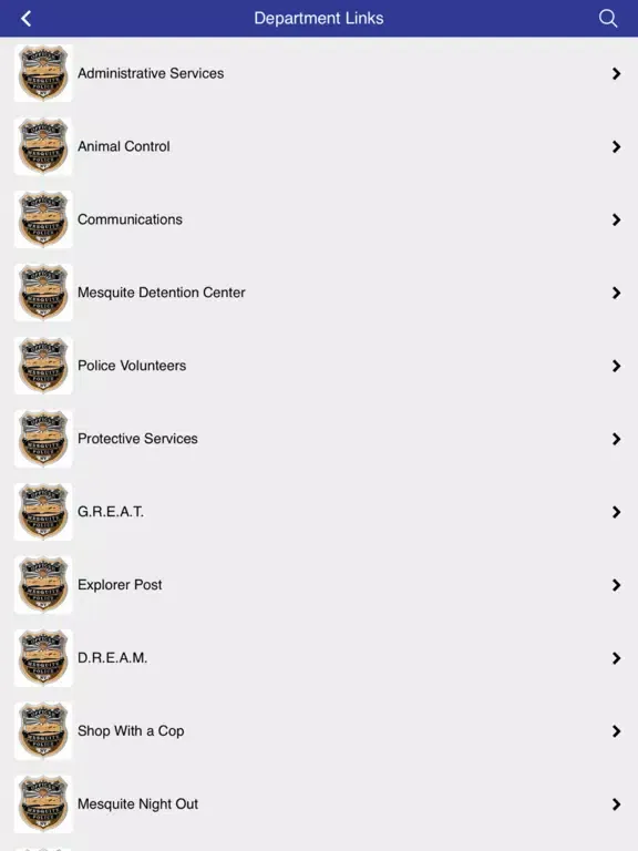 Mesquite Police Department iPad 应用截图