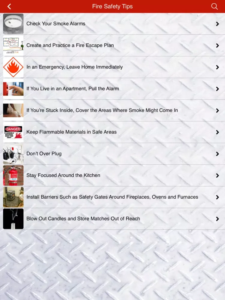 Capturas de tela do Santa Monica Fire Department iPad 