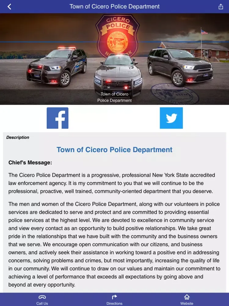 Town of Cicero PD New York iPad  Ekran Görüntüleri