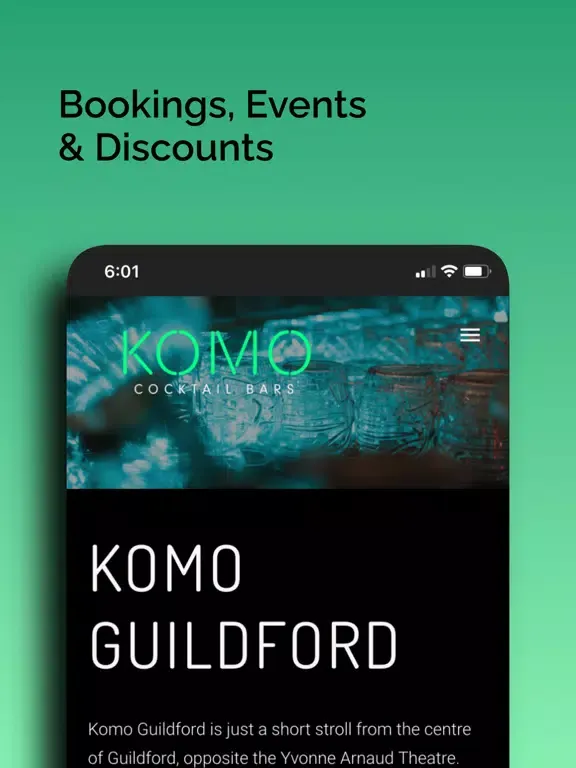 KOMO Cocktail Bar iPad  スクリーンショット