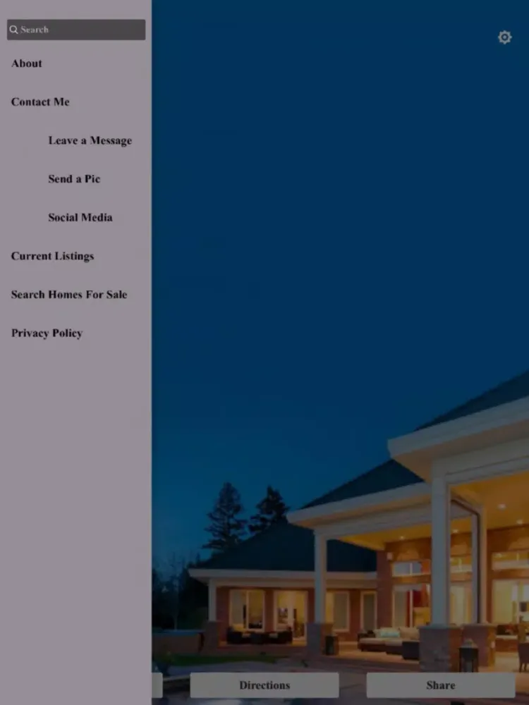 Tangkapan layar Tami Gosselin Real Estate iPad 