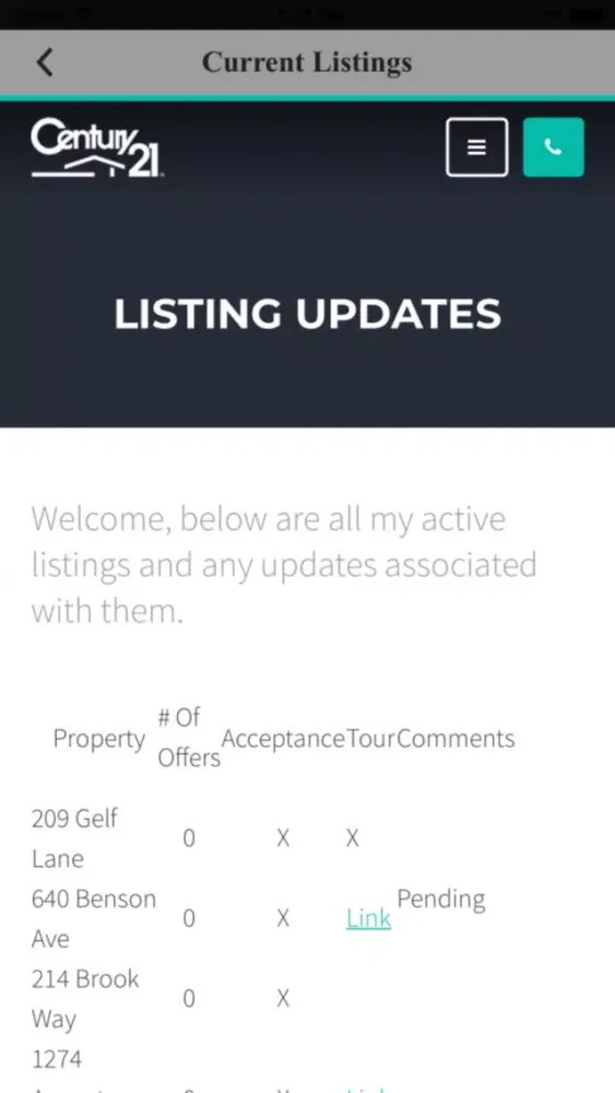 Tangkapan layar Tami Gosselin Real Estate