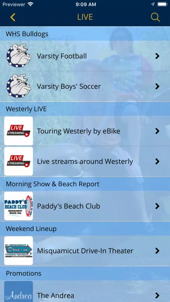 Capturas de tela do Westerly Life