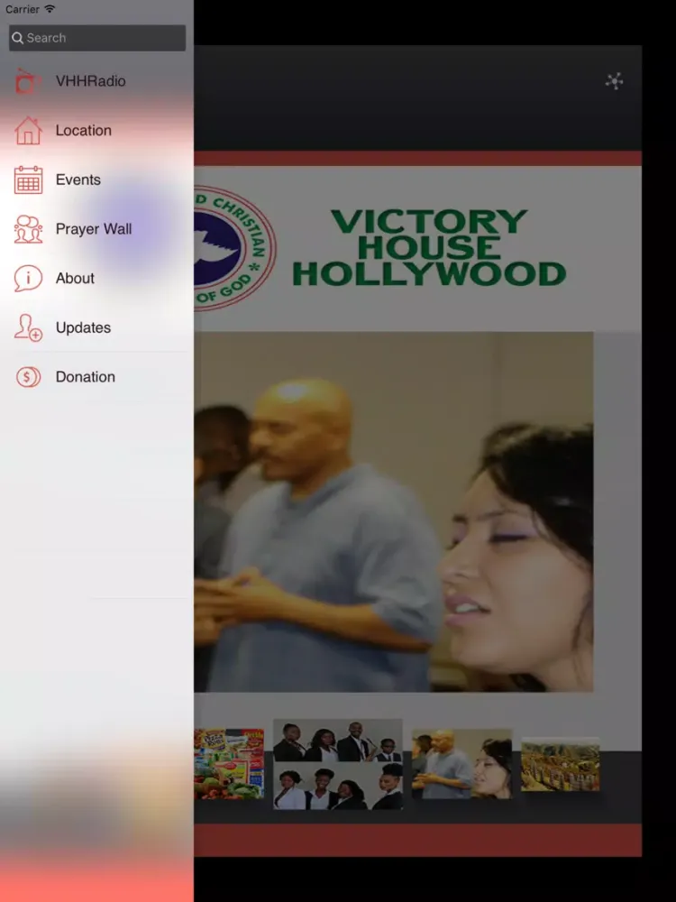 Ảnh chụp màn hình của rccg victory house hollywood iPad 
