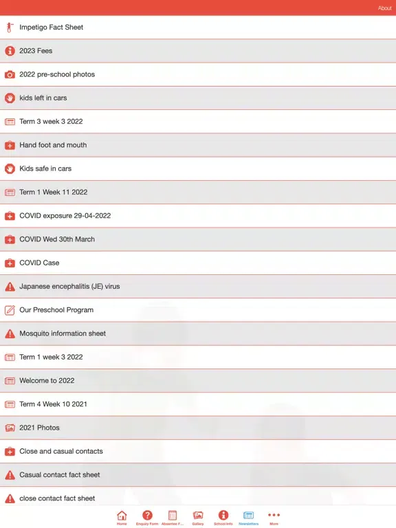 Скриншоты Greta Community Preschool iPad 