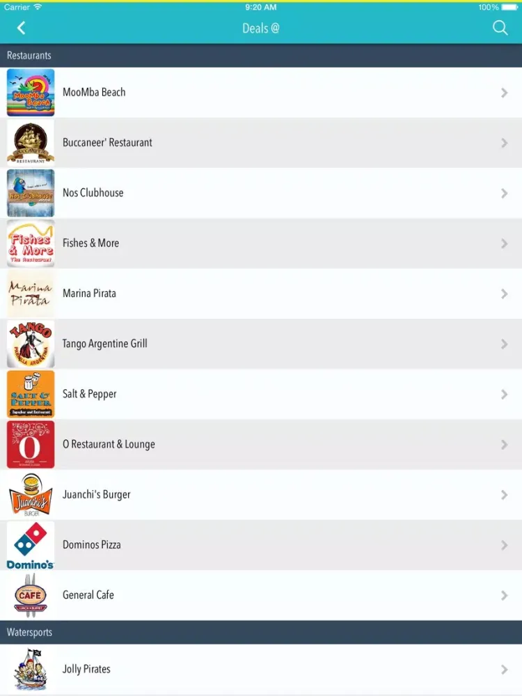 Deals Aruba iPad 应用截图