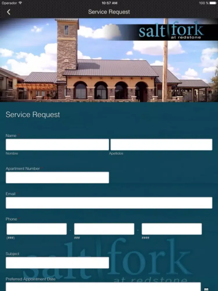 Capturas de pantalla de Salt Fork Apartments iPad 