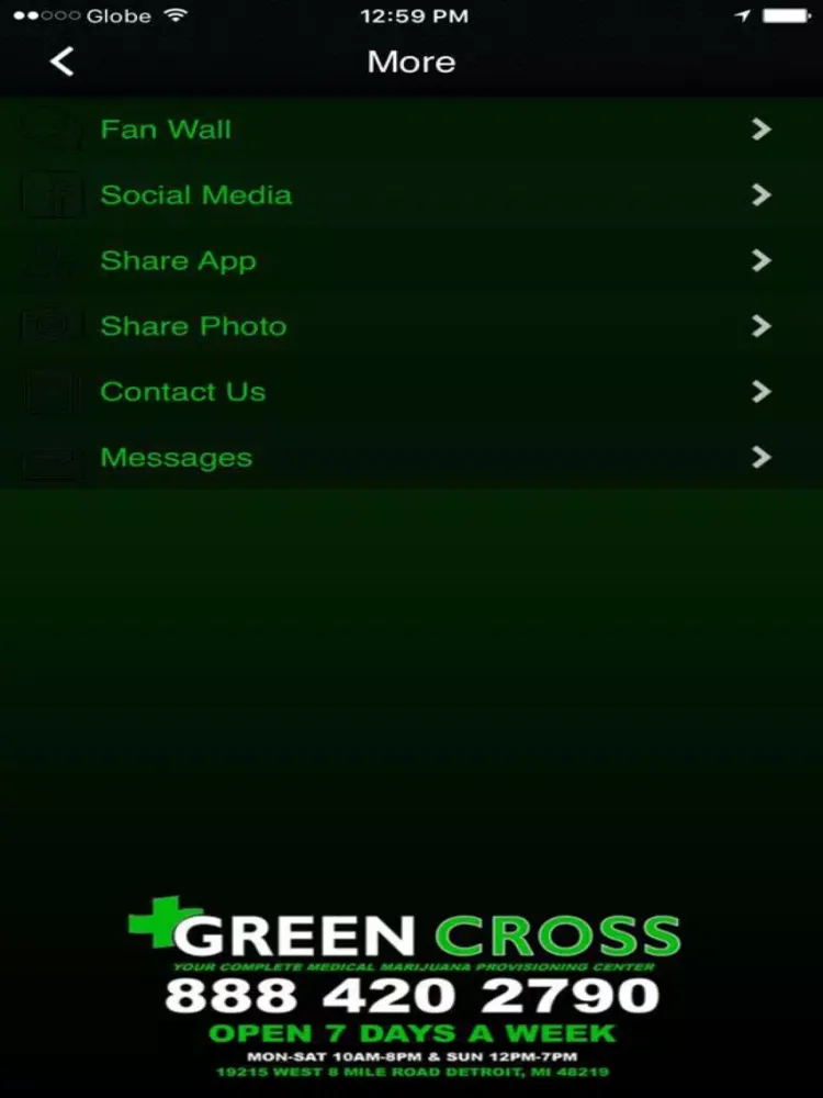 Ảnh chụp màn hình của Green Cross iPad 