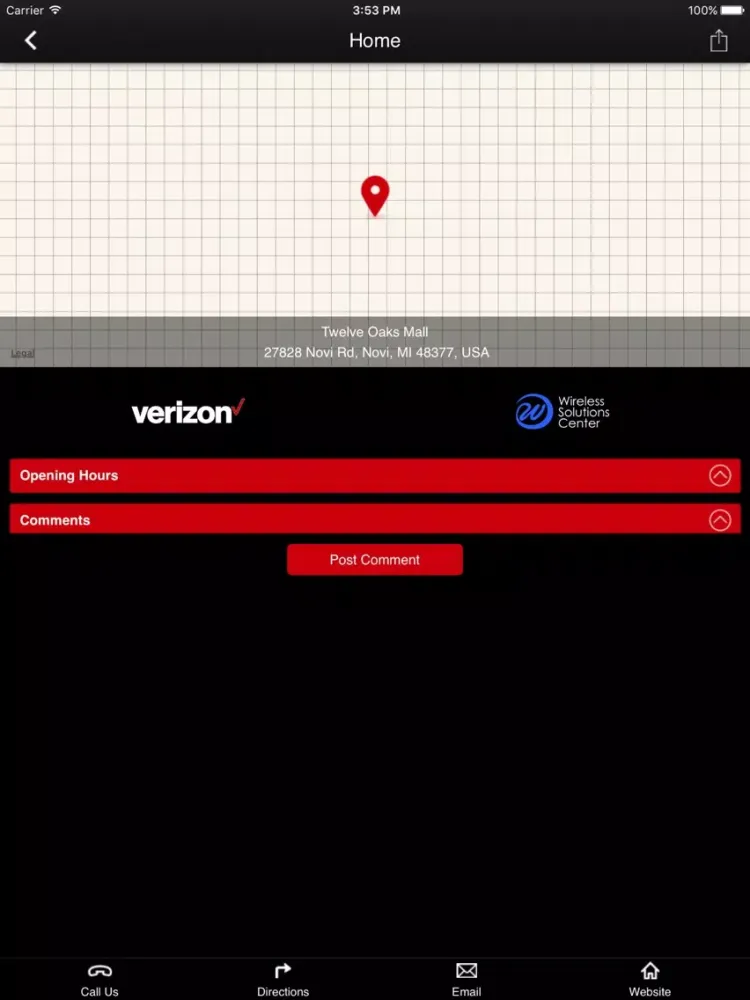 Zrzuty ekranu Wireless Solutions Center Inc iPad 