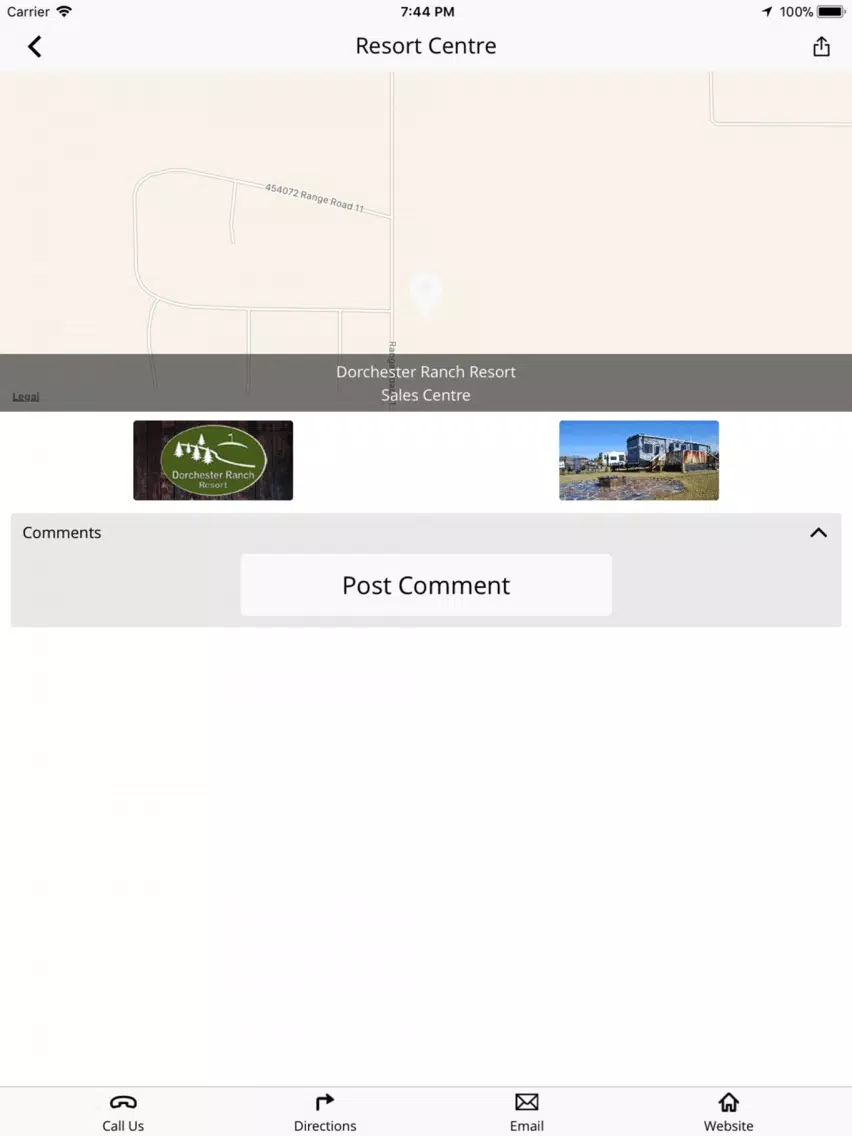 Tangkapan skrin Dorchester Ranch Resort iPad 