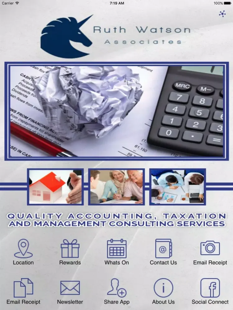 Ruth Watson & Associates iPad  スクリーンショット