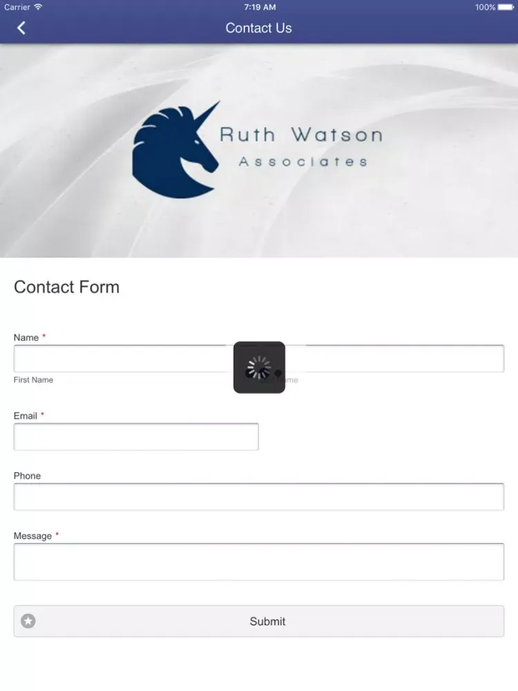 Ruth Watson & Associates iPad  スクリーンショット
