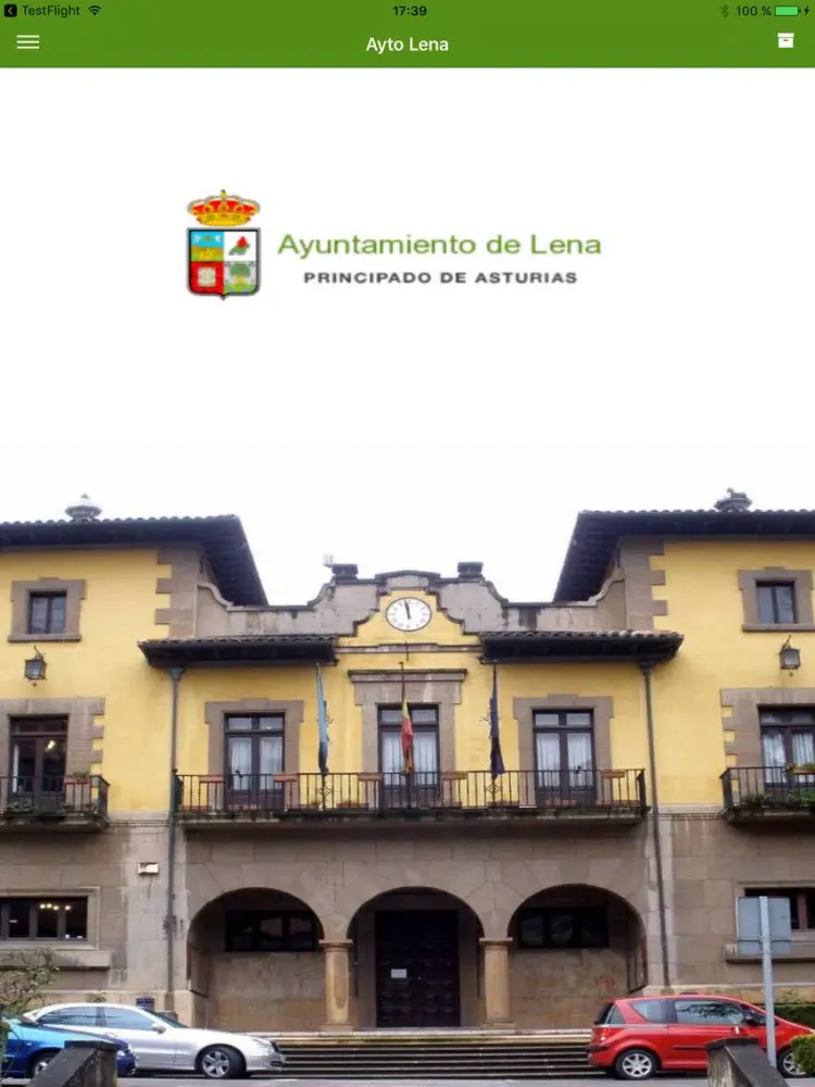 Capturas de tela do Ayuntamiento de Pola de Lena iPad 