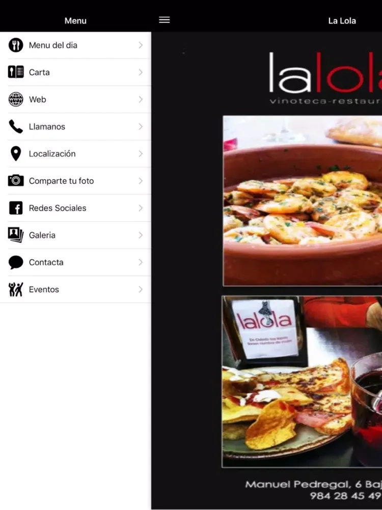Zrzuty ekranu La Lola Oviedo iPad 