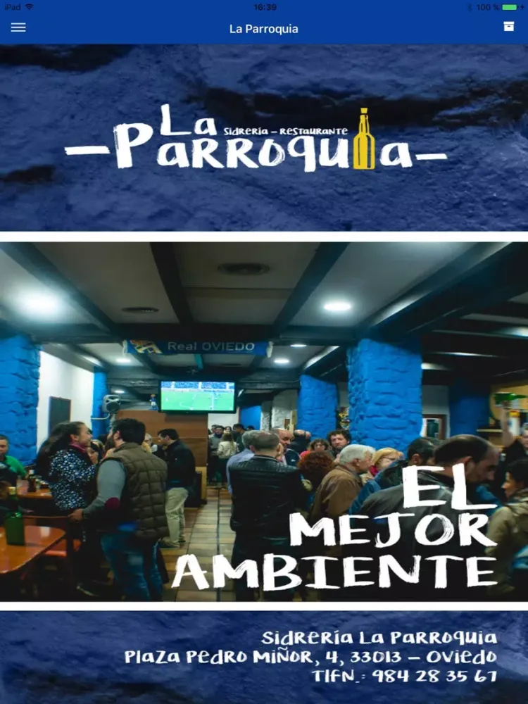 Capturas de pantalla de Sidrería La Parroquia iPad 