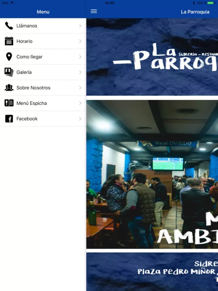 Capturas de pantalla de Sidrería La Parroquia iPad 