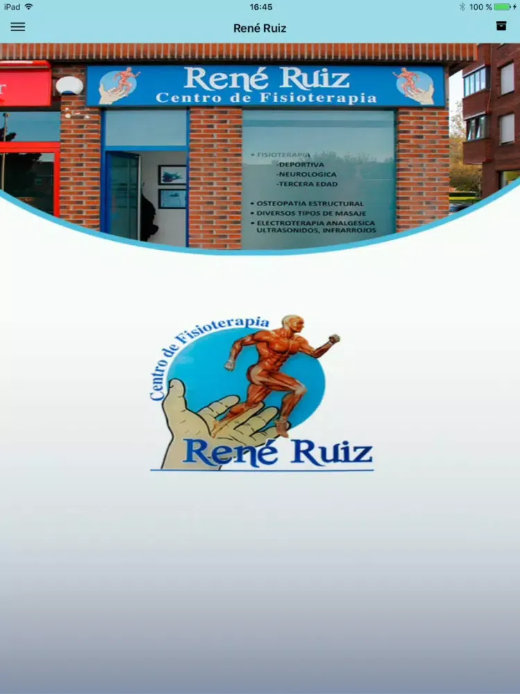 Centro Fisioterapia René Ruiz iPad 应用截图