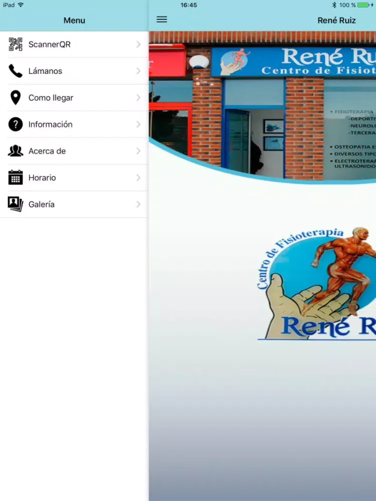 Centro Fisioterapia René Ruiz iPad 应用截图