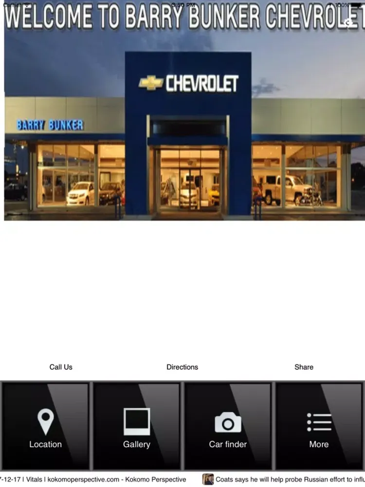 Barry Bunker Chevrolet iPad  स्क्रीनशॉट