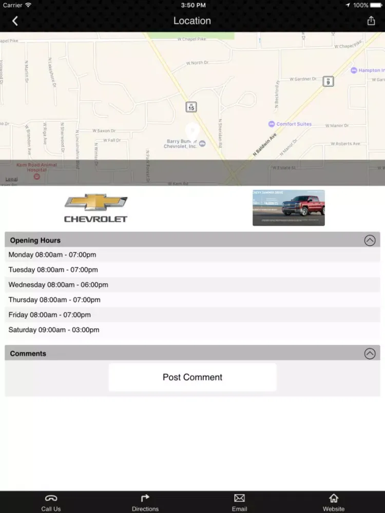 Barry Bunker Chevrolet iPad  स्क्रीनशॉट