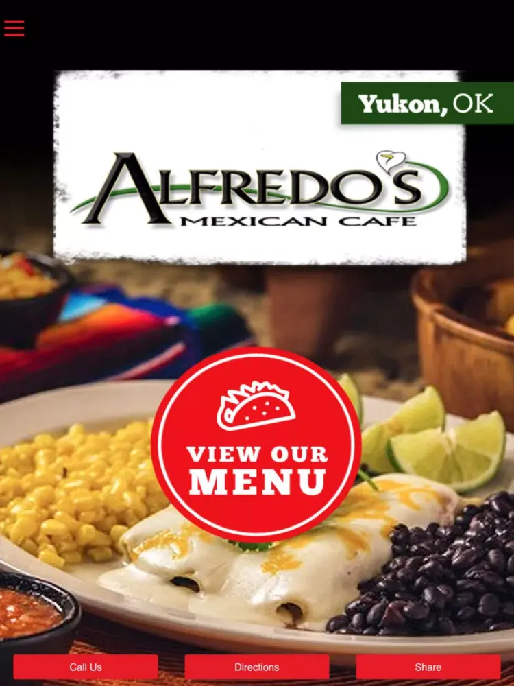 Alfredo's Mexican Cafe Yukon iPad  Screenshots