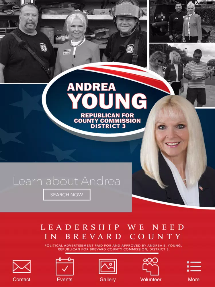 Screenshot di Andrea Young Campaign iPad 