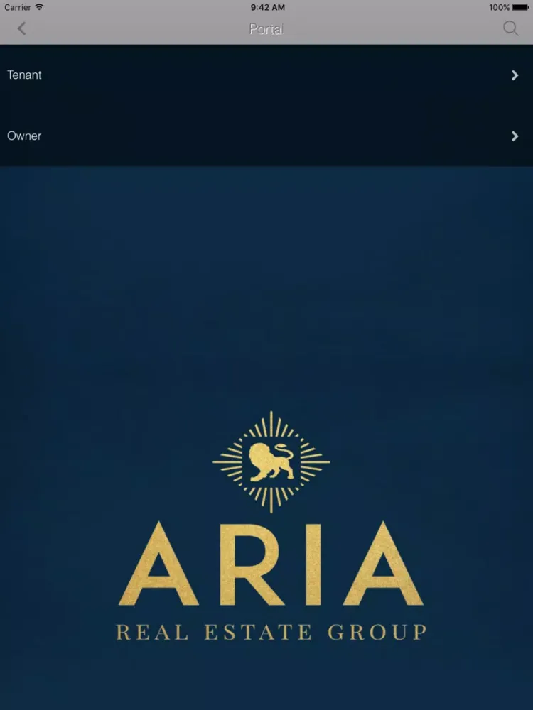 ARIA Real Estate Group iPad  Screenshots