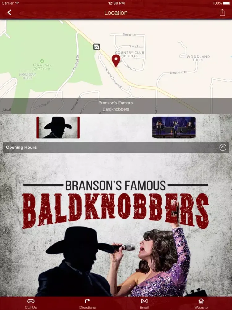 Скриншоты Branson's Famous Baldknobbers iPad 