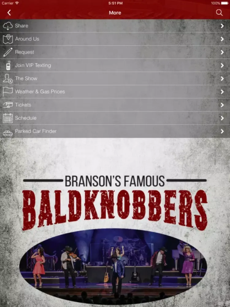 Скриншоты Branson's Famous Baldknobbers iPad 